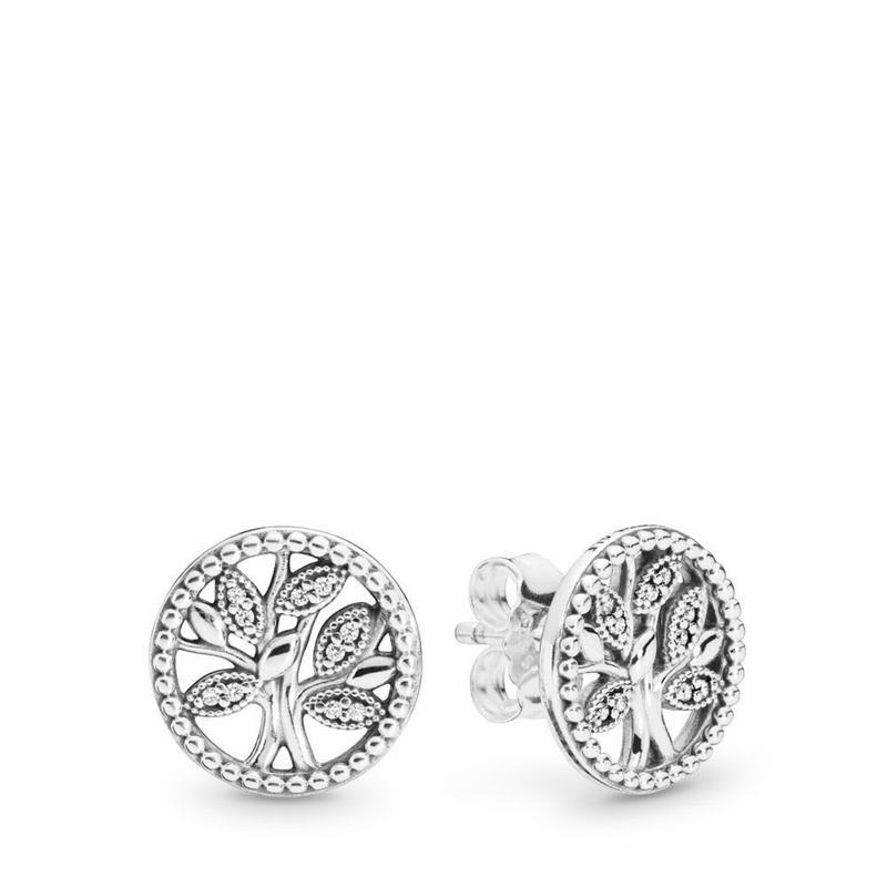 Pandora Trees of Life Stud Earrings NZ, Sterling Silver (708596-WJZ)